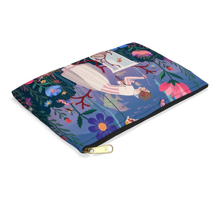 🐠🌸 The Enchanted Aquarium Garden Accessory Pouch – Art Deco Underwater Fantasy