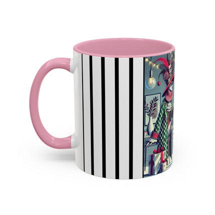 Whimsical Christmas Tea Party Colorful Mugs (11oz, 15oz)