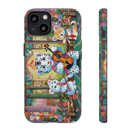 Melodies of the Snow Lion Cub Phone Cases