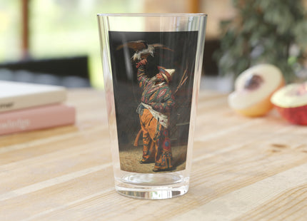 A Rich Kirghiz Huntsman with a Falcon by Vasily Vereshchagin Glass, 16oz