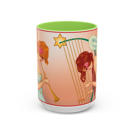 Heavenly Angel Duet Colorful Mugs (11oz, 15oz)