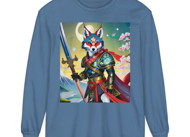 Cyberpunk Samurai Dog Long Sleeve T-Shirt