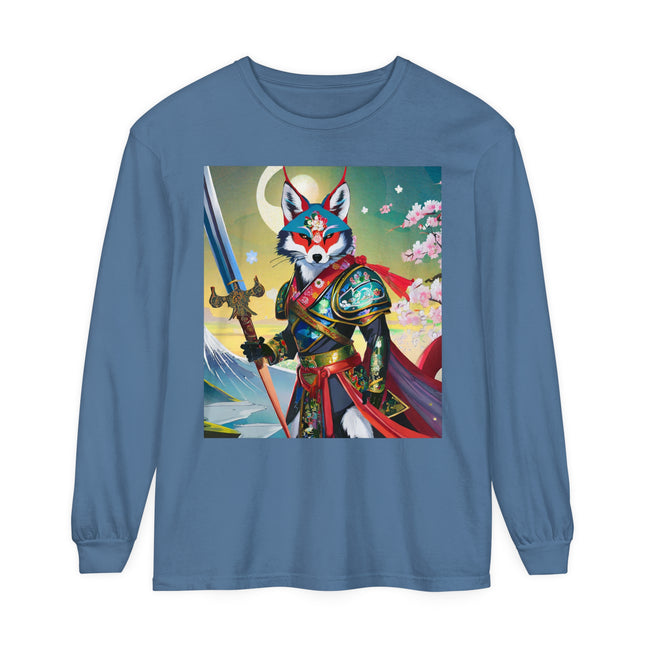 Cyberpunk Samurai Dog Long Sleeve T-Shirt