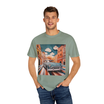 1960 Alfa Romeo Giulietta Unisex Garment-Dyed T-shirt