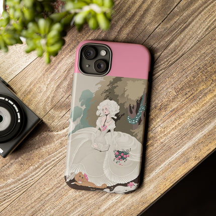 Rococo Garden Reader Phone Case – Whimsical Elegance & Timeless Charm