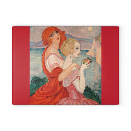 Sur la Route d'Anacapri by Gerda Wegener Glass Cutting Board