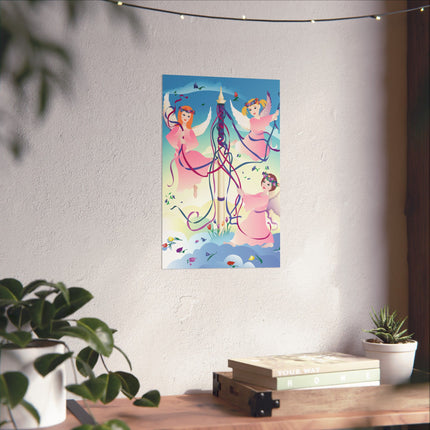 Angelic Revelry Premium Matte Vertical Posters