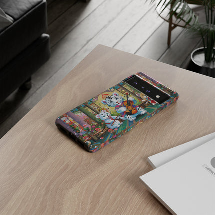 Melodies of the Snow Lion Cub Phone Cases