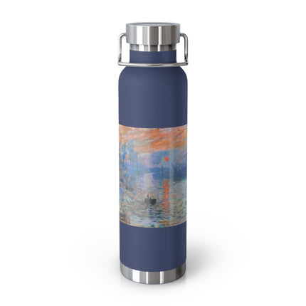 Sunrise by Claude Monet Copper Vacuum Insulated Bottle, 22oz