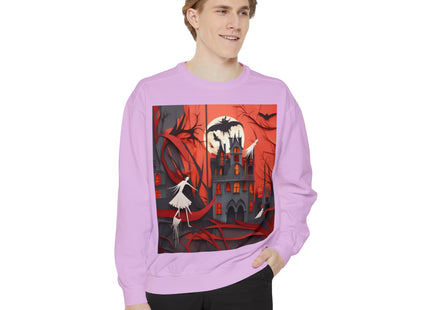 Halloween Night Scene Unisex Garment-Dyed Sweatshirt