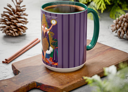 Countdown to Christmas Elegance Colorful Mugs (11oz, 15oz)