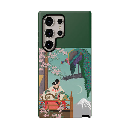 Peacock Garden Phone Case – Japanese Elegance & Timeless Beauty