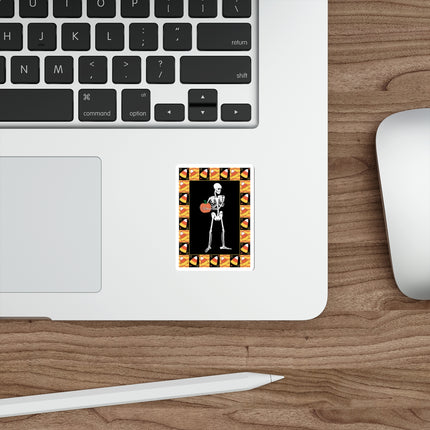 Candy Corn Skeleton Die-Cut Stickers (5 Sizes)