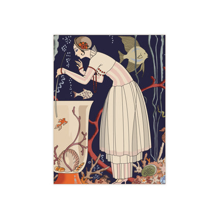The Dazzling Little Fish by George Barbier Ceramic Tile