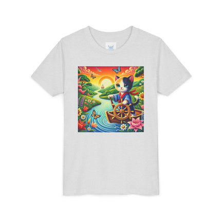 Sailor Kitten’s River Adventure Youth Short Sleeve Tee