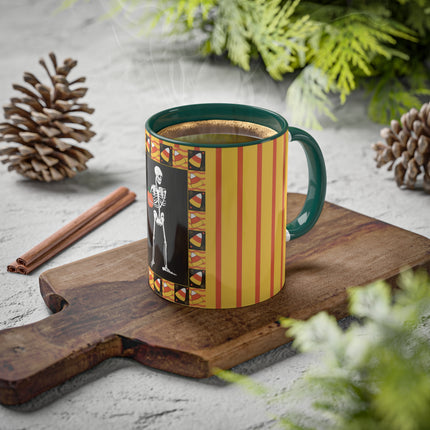 Candy Corn Skeleton Colorful Mugs (11oz, 15oz)