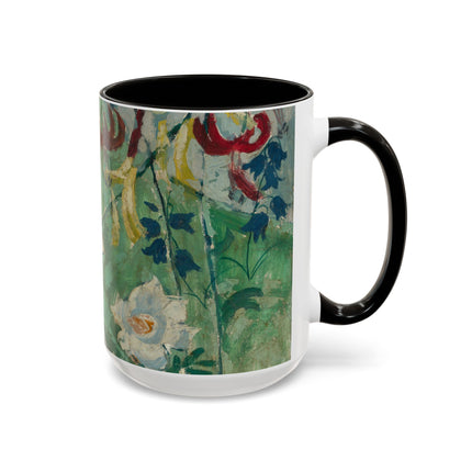 Flowers by August Babberger Colorful Mugs (11oz, 15oz)