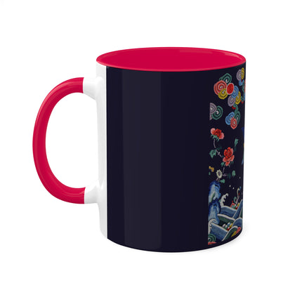 Rank Badge with Mandarin Duck Colorful Mugs, 11oz