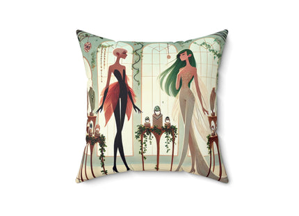 Fairy Treasures Spun Polyester Square Pillow