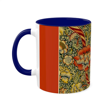 Chintz the Wandle Design by William Morris Colorful Mugs, 11oz