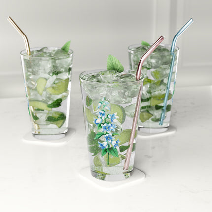 Bellflower Botanical Illustration by Pierre-Joseph Redouté Glass, 16oz