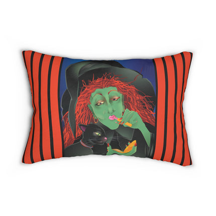 Mirror, Mirror A Witch's Touch Spun Polyester Lumbar Pillow