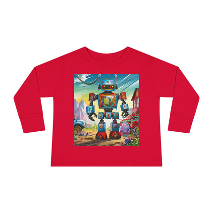 The Rusty Robot Toddler Long Sleeve Tee