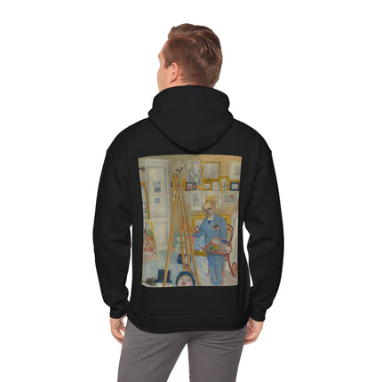 The Skeleton Painter by James Ensor Heavy Blend™ Hooded Sweatshirt