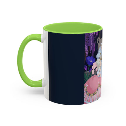 The Moonlit Garden Serenade Colorful Mugs – Art Deco Musical Elegance