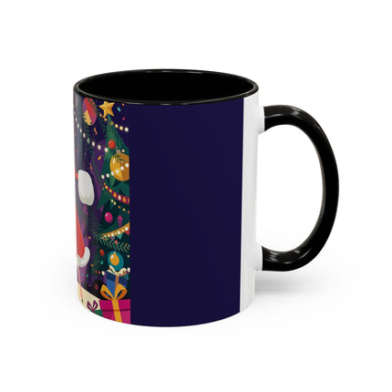 🎄❄️ The Christmas Snowball Dance Colorful Mug – Whimsical Holiday Fashion Fantasy