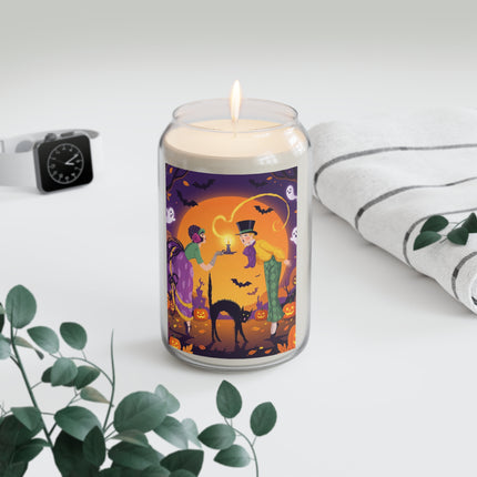 🎃🕯️ The Midnight Halloween Greeting Scented Soy Candle – Vintage Halloween Charm