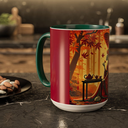 Theatrical Harvest Rabbit Colorful Mugs (11oz, 15oz)