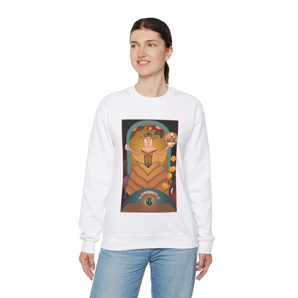 June & Pearl, Alexandrite (from the Gem Series) by Sofia Chiostri Heavy Blend™ Crewneck Sweatshirt