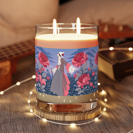 🌸🎀 The Lady Of The Rose Twilight Garden Scented Candle – Art Deco Floral Romance