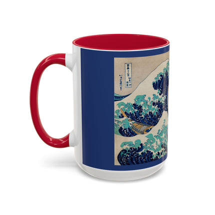 The Great Wave off Kanagawa by Katsushika Hokusai Colorful Mugs (11oz, 15oz)