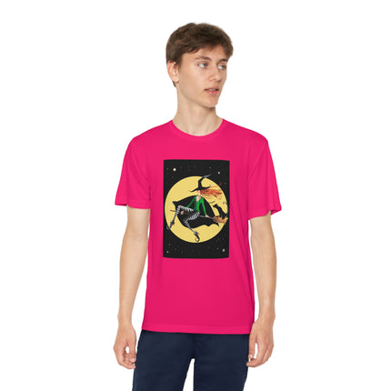 A Witch’s Moonlit Flight Youth Competitor Tee