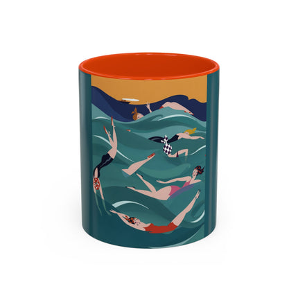 Summer Splash Colorful Mugs – Retro Beach Joy & Carefree Summer Vibes