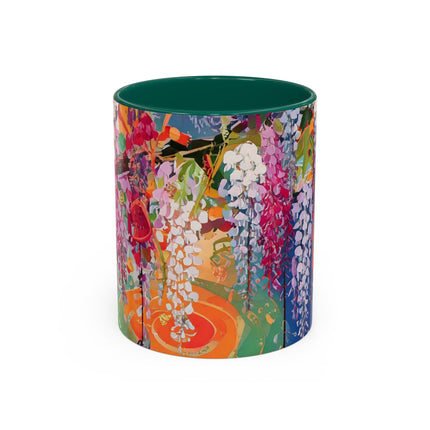 Golden Wisteria Elegance Colorful Mugs (11oz, 15oz)