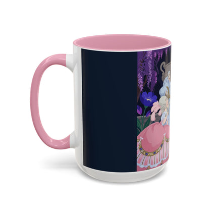 The Moonlit Garden Serenade Colorful Mugs – Art Deco Musical Elegance
