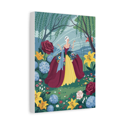 🌹🌿 The Willow Garden Promenade Placemat – Art Deco Floral Elegance