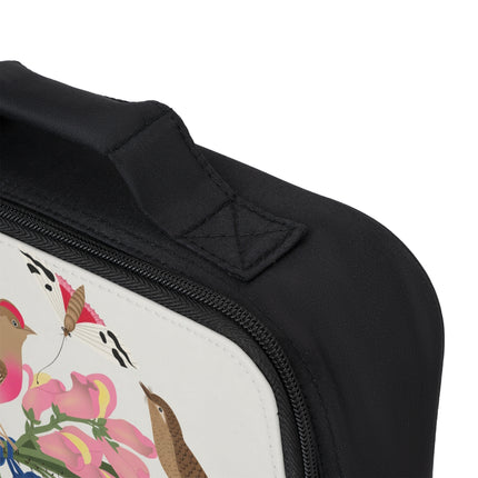 Pink-Breasted Bird & Wren Lunch Bag – Spring Harmony & Delicate Beauty