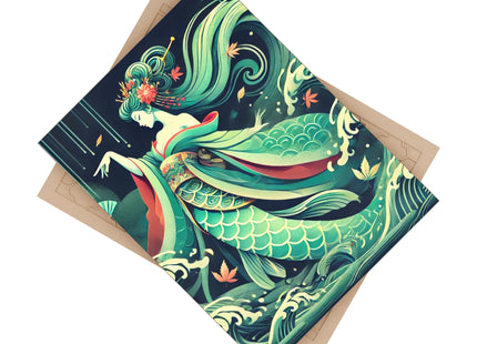 Mermaid Queen Rising from the Deep Ceramic Tile