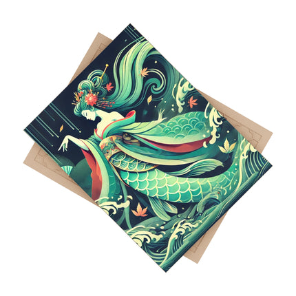 Mermaid Queen Rising from the Deep Ceramic Tile
