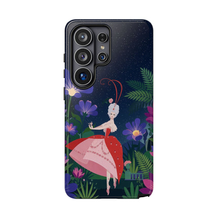 🌺✨ The Lady Of The Starlit Enchanted Garden Phone Case – Art Deco Floral Fantasy