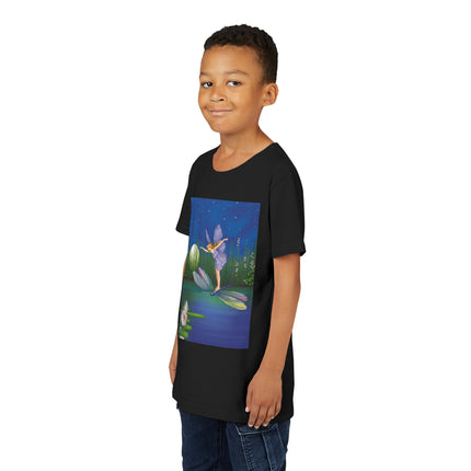 Fairy on a Dragonfly by Ida Rentoul Outhwaite Youth Short Sleeve Tee