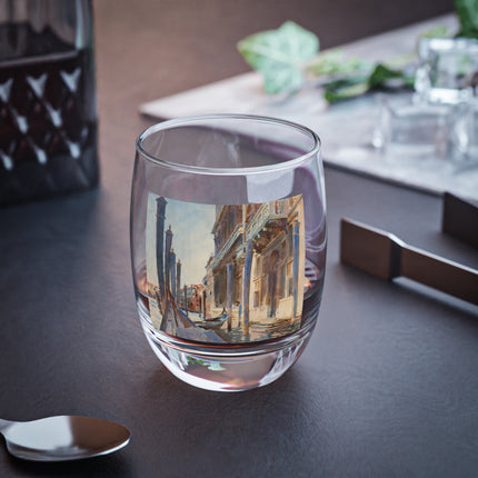 Gondola Moorings on the Grand Canal by John Singer Sargent Whiskey Glass