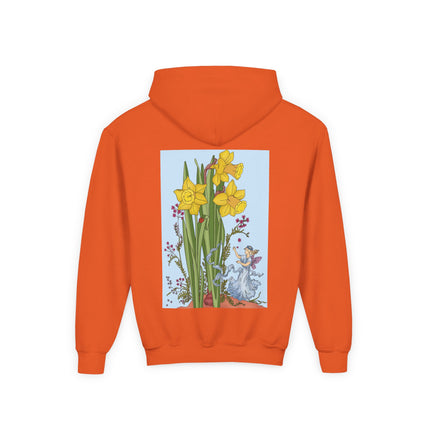 Daffodil Fairy Youth Hooded Sweatshirt – Spring Magic & Timeless Charm