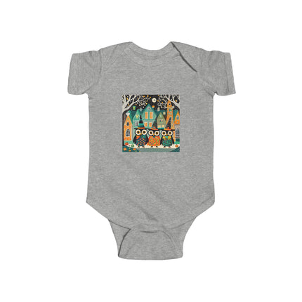 Night of the Trick-or-Treating Owlets Infant Fine Jersey Bodysuit