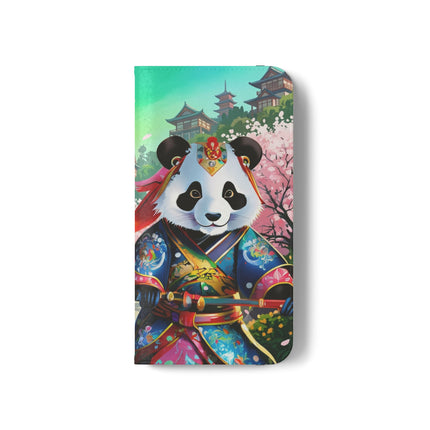 🦊⚔️ Cyberpunk Panda Samurai Flip Case – Futuristic Honor & Kitsune Spirit