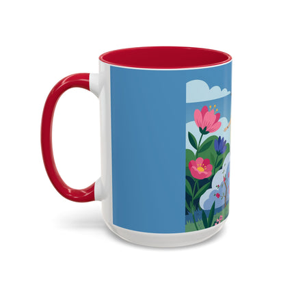 Garden Of New Beginnings Colorful Mugs – Art Deco Floral Elegance